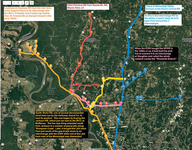 Feliciana Railroad Map